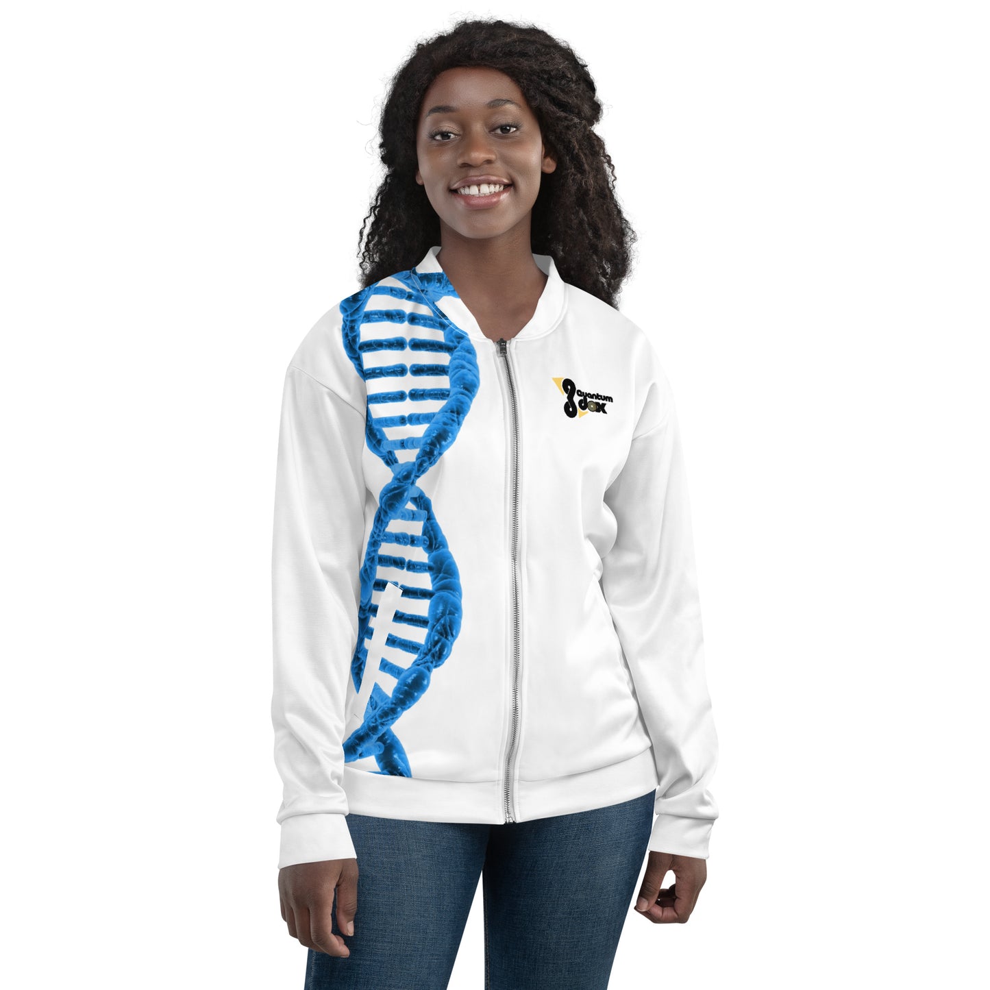 Jaqueta Bomber (all-over print): DNA (unissex)