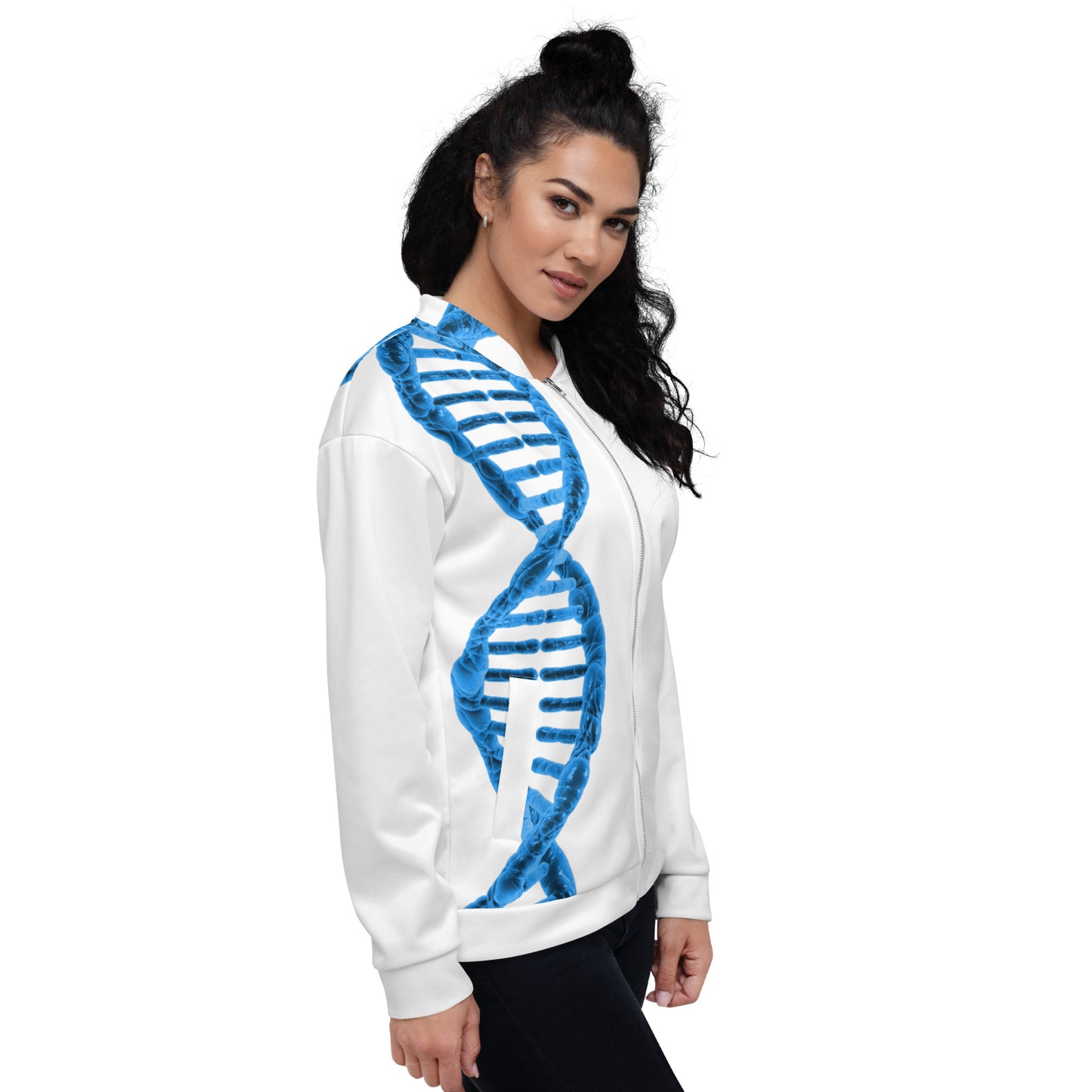 Jaqueta Bomber (all-over print): DNA (unissex)