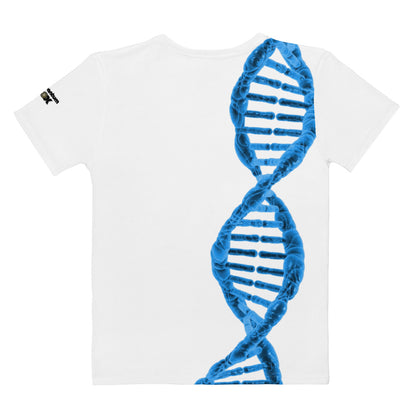 Camiseta All-Over (Crew Neck): DNA (mangas curtas) (feminina) (branca)