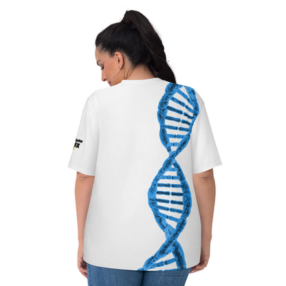 Camiseta All-Over (Crew Neck): DNA (mangas curtas) (feminina) (branca)