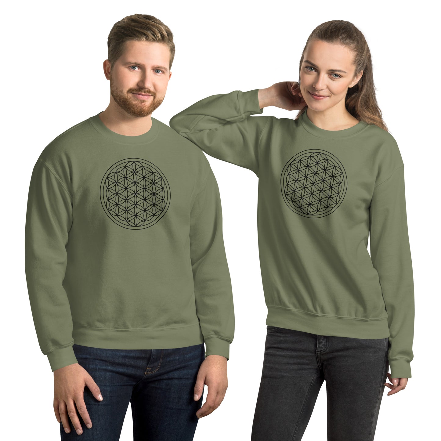 Moletom (Gildan®): Flower of Life (minimalista) (unissex)