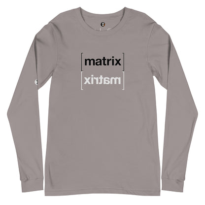 Camiseta (Bella + Canvas®): Matrix Matrix (mangas longas) (unissex)