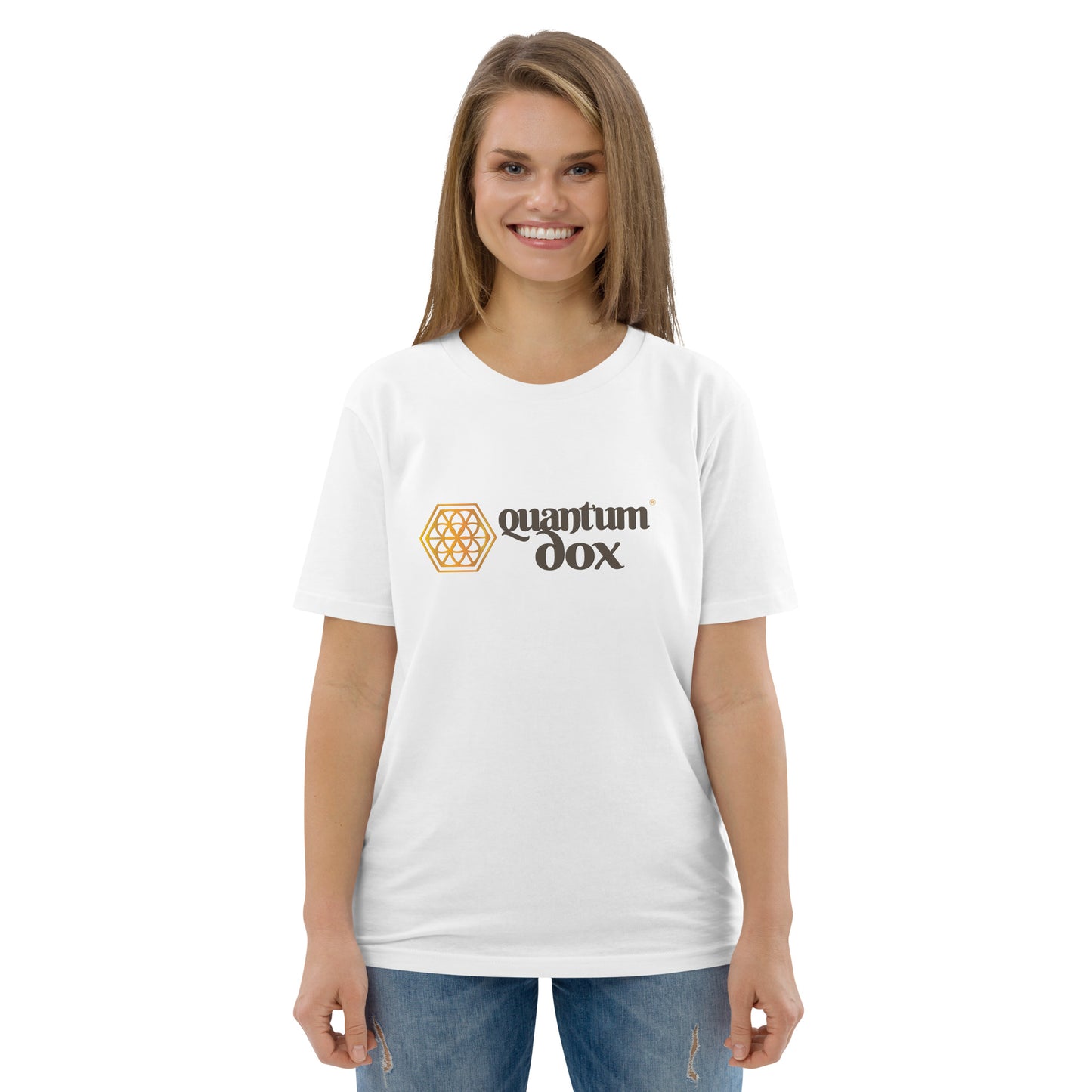 Camiseta (Stanley/Stella®): Quantum Dox® Classic (unissex) (branca)