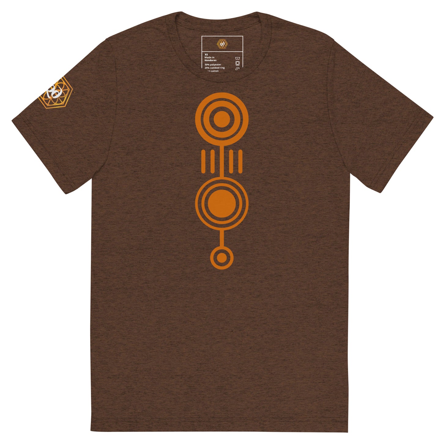 Camiseta (Bella + Canvas®): Crop Circle (mangas curtas) (unissex)