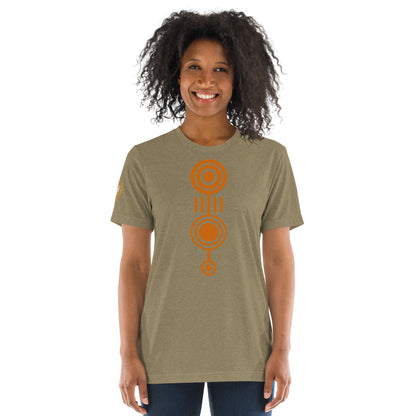 Camiseta (Bella + Canvas®): Crop Circle (mangas curtas) (unissex)