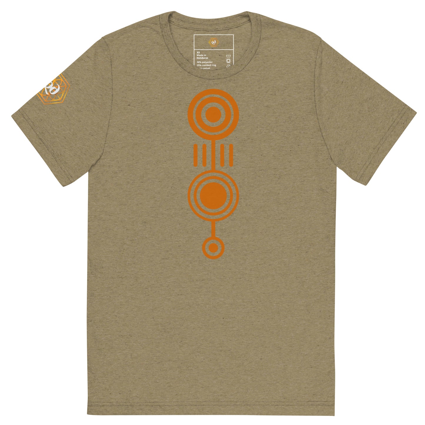 Camiseta (Bella + Canvas®): Crop Circle (mangas curtas) (unissex)