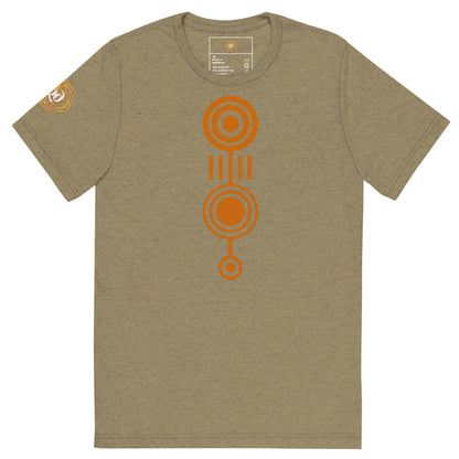 Camiseta (Bella + Canvas®): Crop Circle (mangas curtas) (unissex)