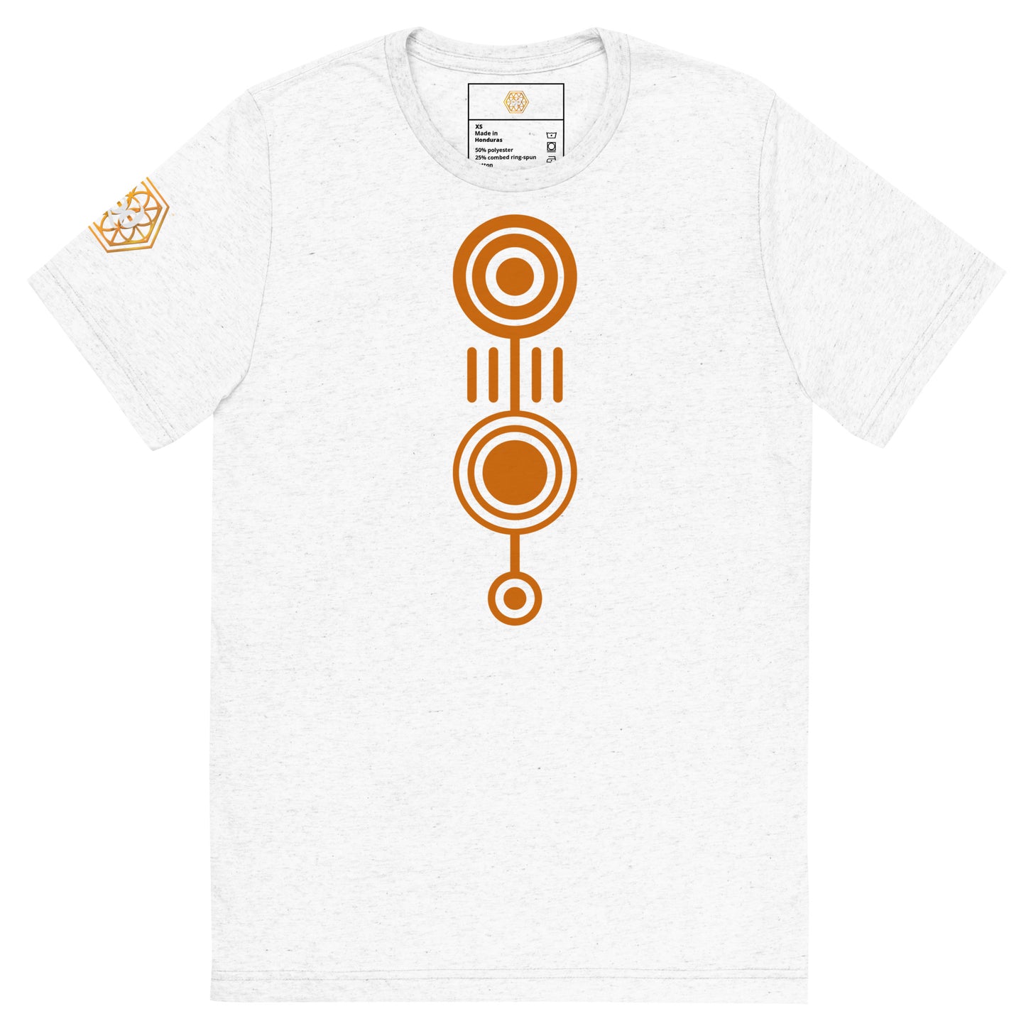 Camiseta (Bella + Canvas®): Crop Circle (mangas curtas) (unissex)