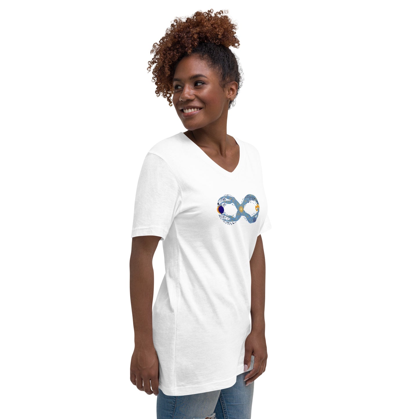 Camiseta (Bella + Canvas®): Infinite One (gola V) (feminina)