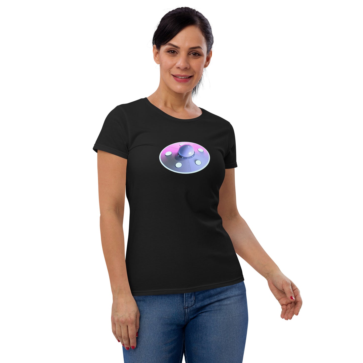 Camiseta (Gildan®): UFO (mangas curtas) (feminina)