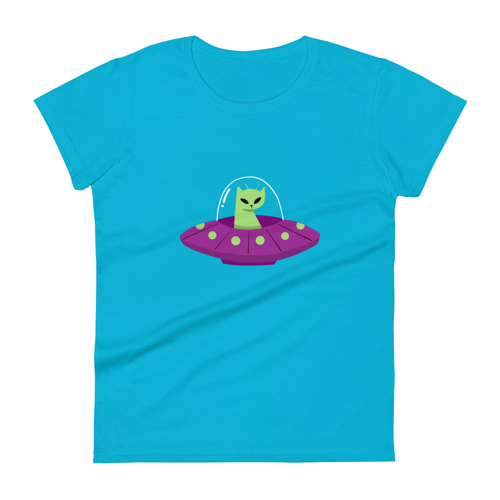 Camiseta (Gildan®): Cat Alien (feminina)