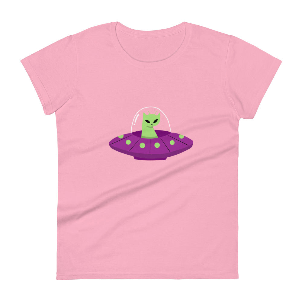 Camiseta (Gildan®): Cat Alien (feminina)