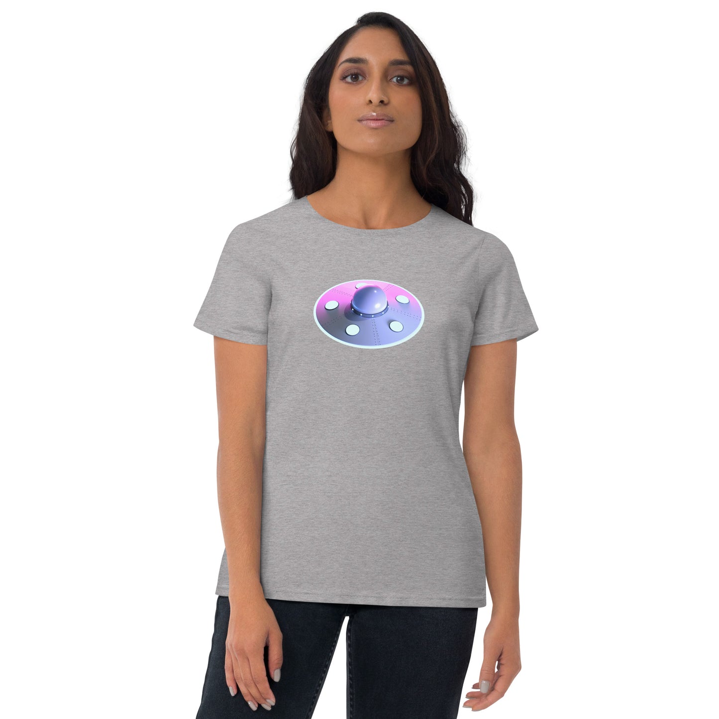 Camiseta (Gildan®): UFO (mangas curtas) (feminina)