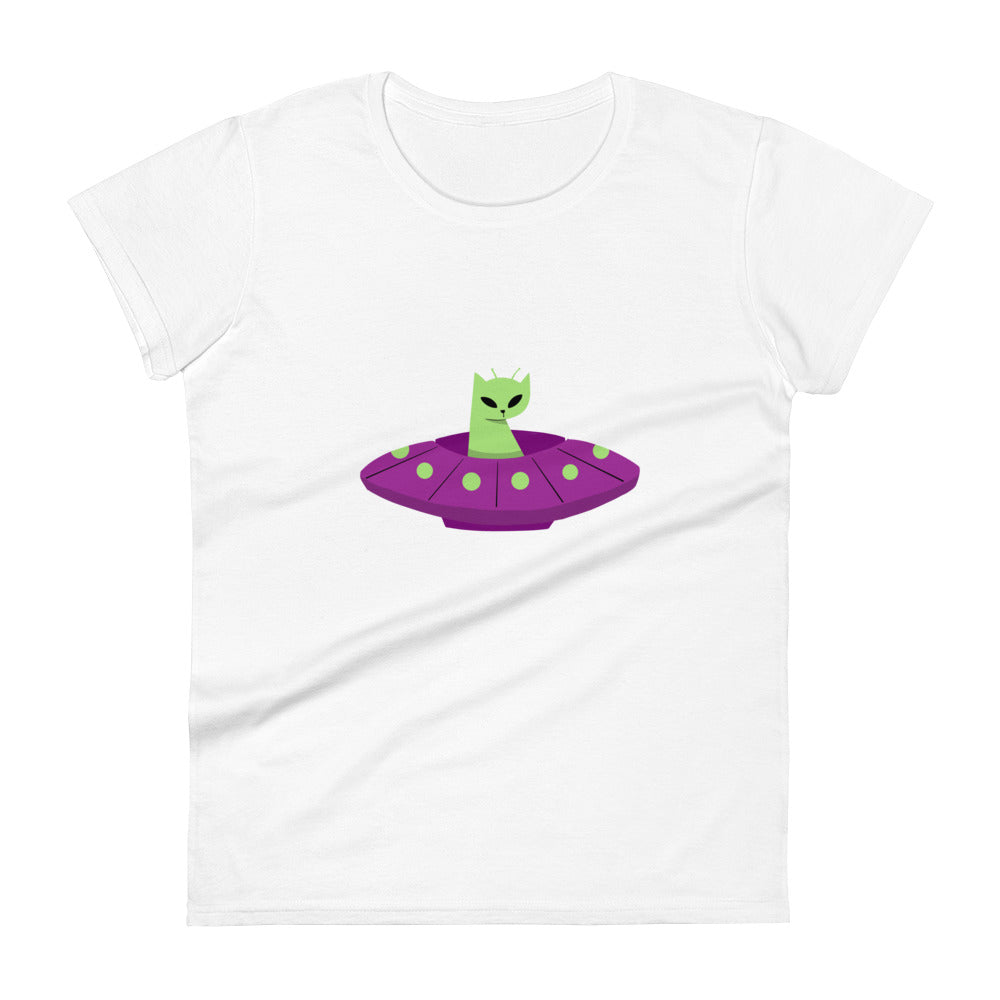 Camiseta (Gildan®): Cat Alien (feminina)